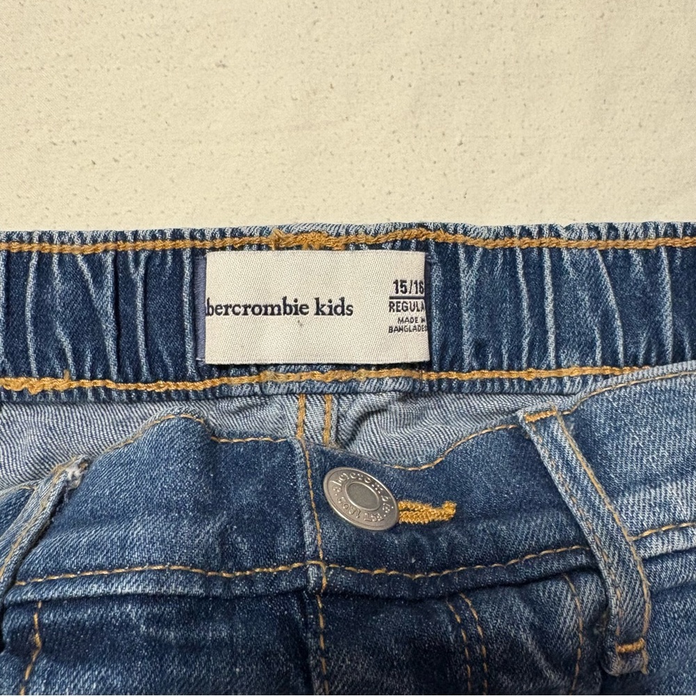 Abercrombie Kids Blue Denim Shorts - Picture 6 of 8